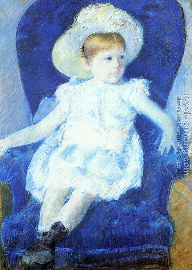 Mary Cassatt : Elsie in a Blue Chair